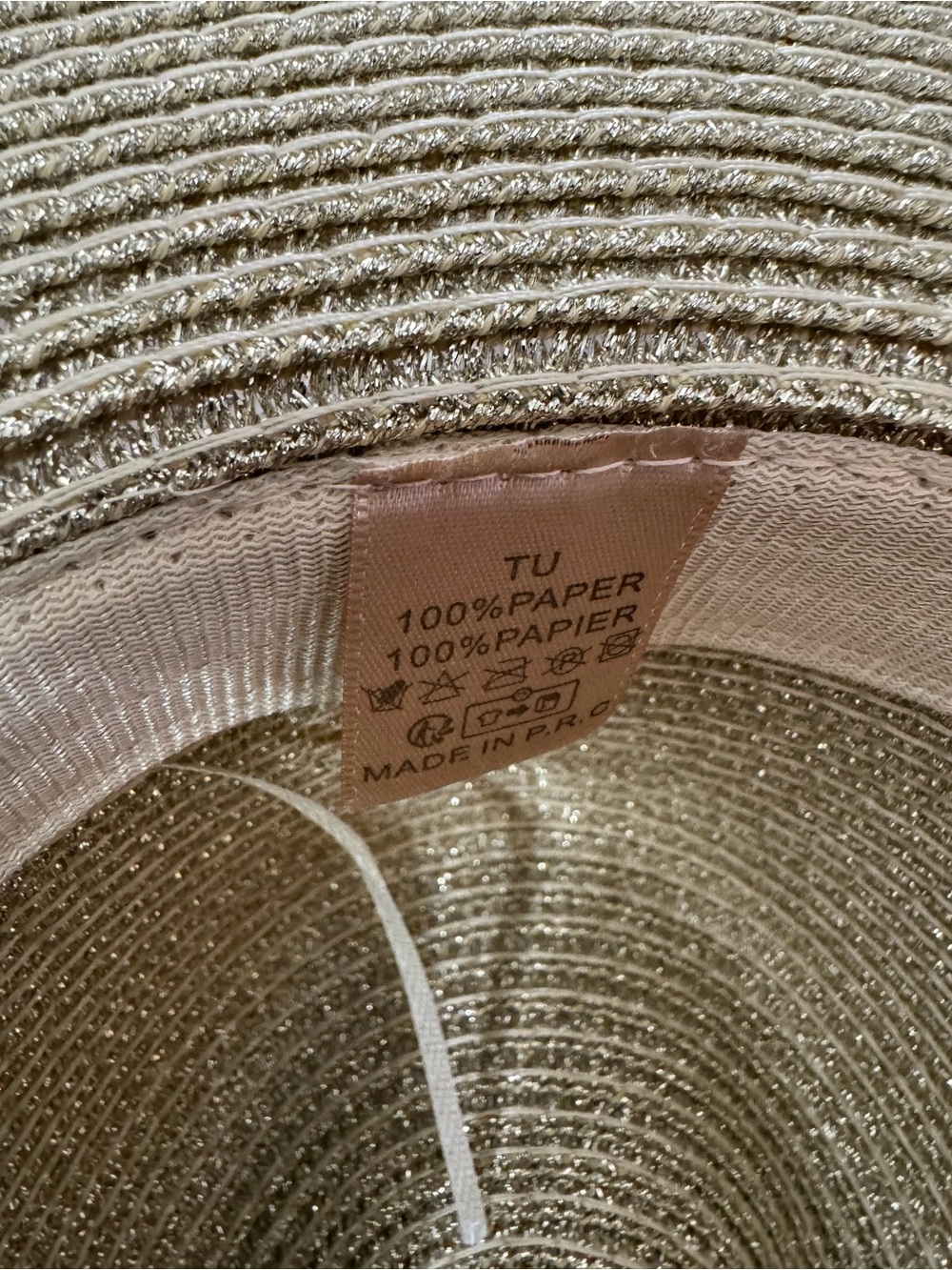 NWT Metallic Fedora Hat - Gold - Picture 4 of 5